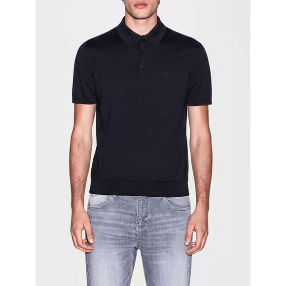 Armani Exchange Polo Shirt Men Black